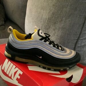 Nike Air Max 97 Men's Sneakers - Black, Yellow, and Gray